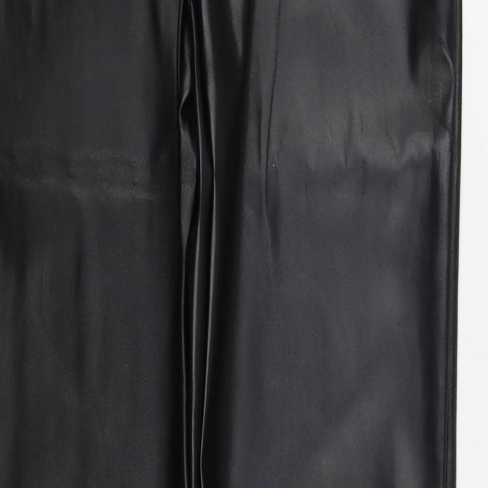 Eilly Bazar Womens Black  Polyester Trousers  Size XS L32 in Regular Zip