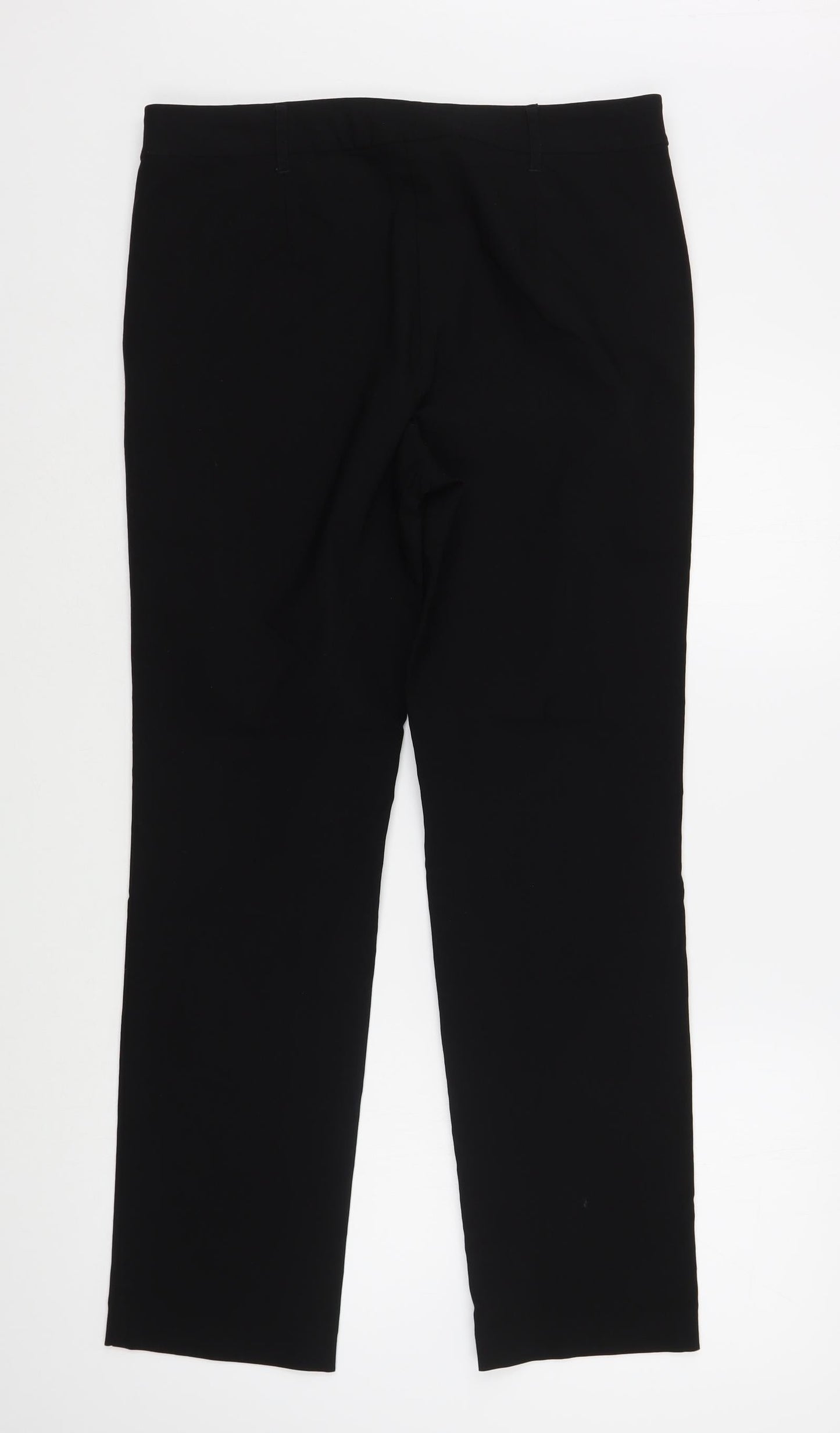 Womens UK Size 12 Papaya Regular Fit  Black Trousers