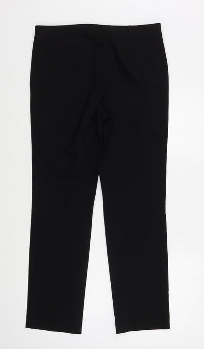 Womens UK Size 12 Papaya Regular Fit  Black Trousers