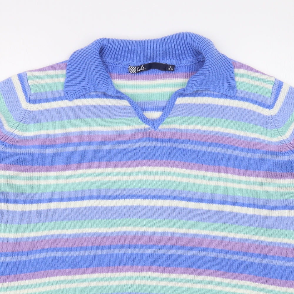 Womens UK Size L EWM Multicoloured Pullover Jumper