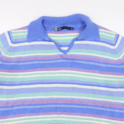 Womens UK Size L EWM Multicoloured Pullover Jumper