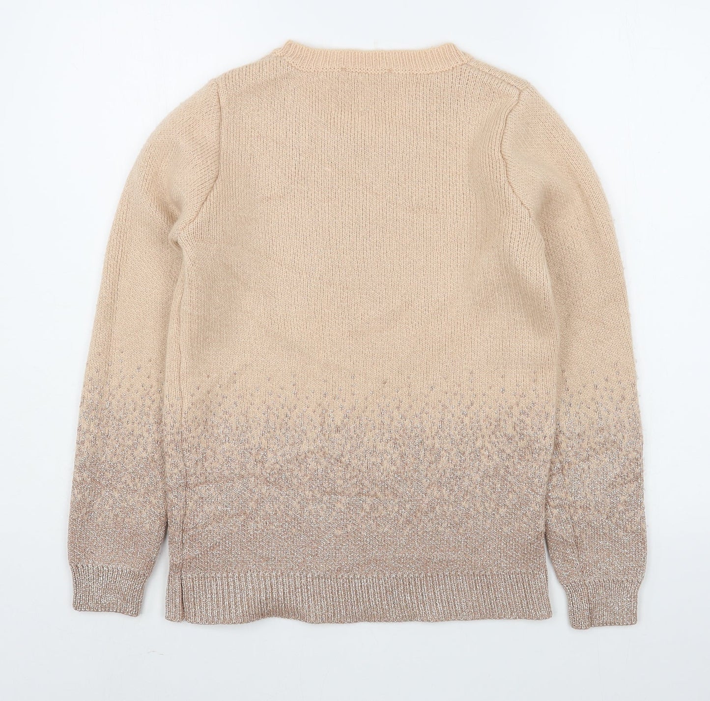 Womens UK Size XS Oasis Beige Pullover Jumper