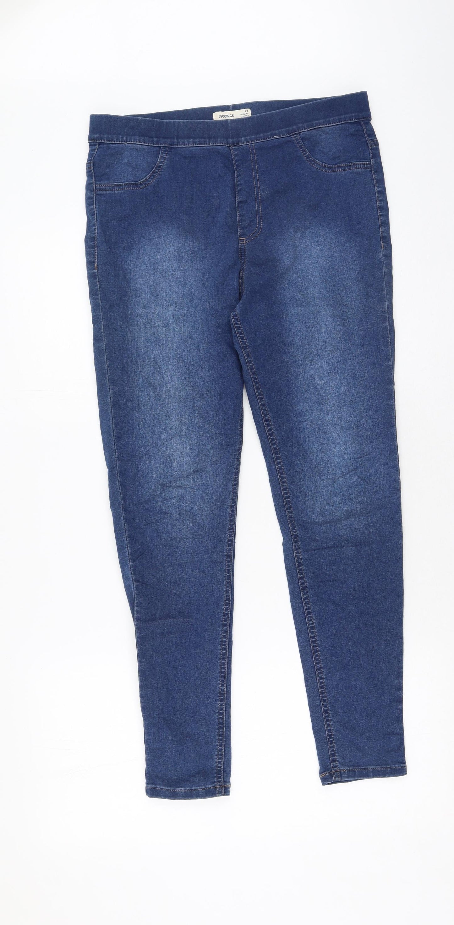 Womens UK Size 12 Marks and Spencer Regular Fit Skinny Blue Jeans