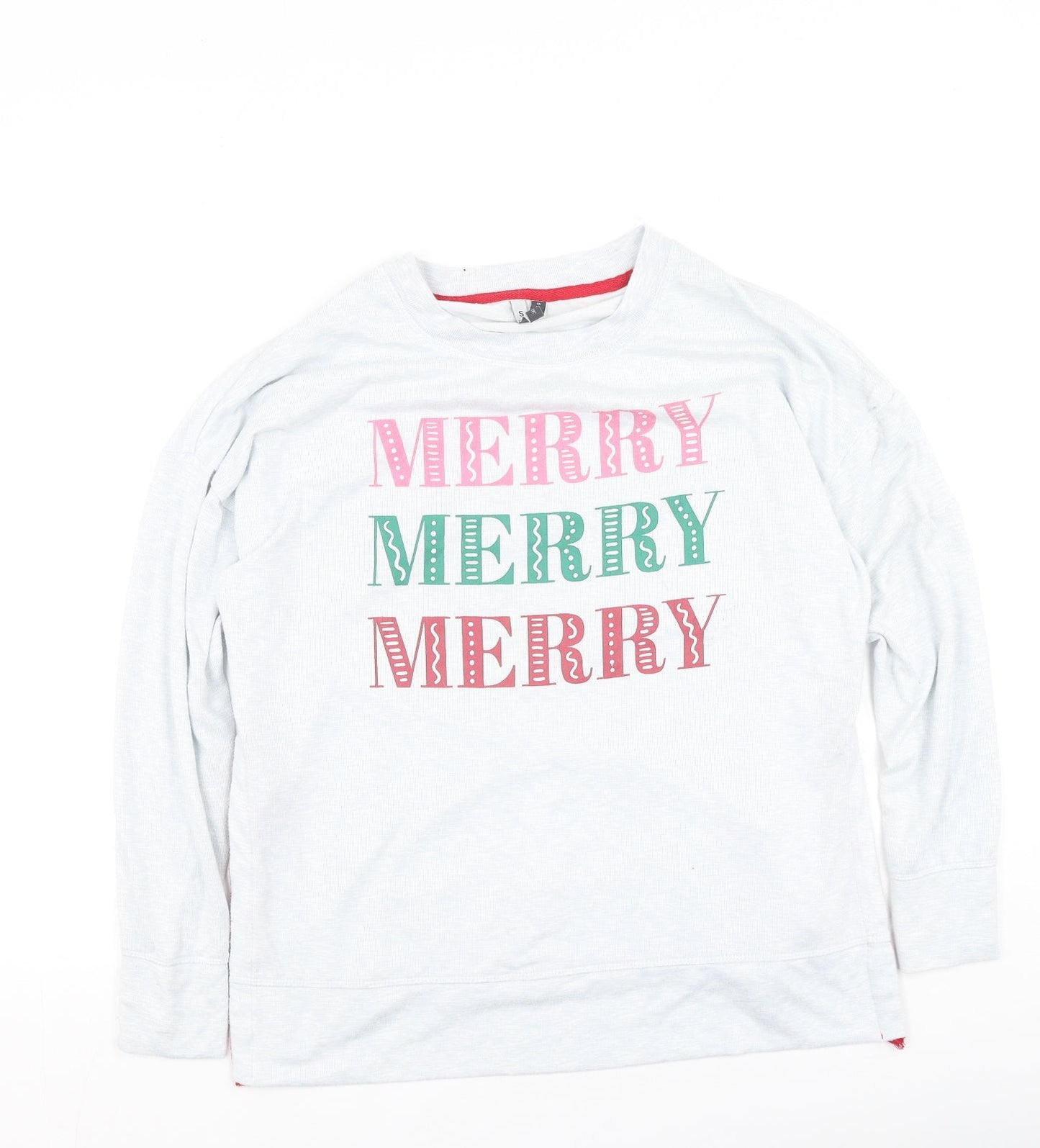 Jaclyn intimates Womens Grey  Polyester Pullover Sweatshirt Size S   - Christmas Jumper