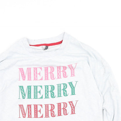 Jaclyn intimates Womens Grey  Polyester Pullover Sweatshirt Size S   - Christmas Jumper