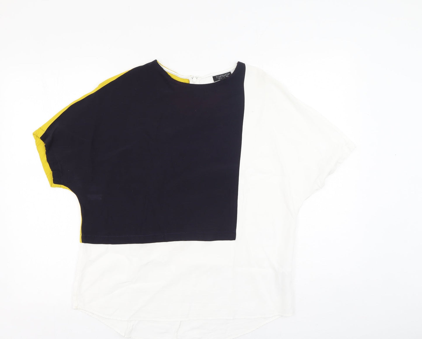 Womens UK Size 8 Topshop Multicoloured Basic Blouse