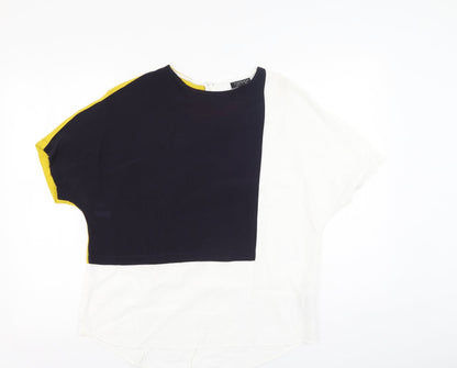 Womens UK Size 8 Topshop Multicoloured Basic Blouse