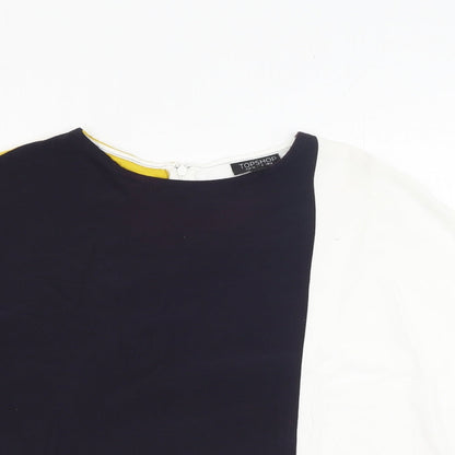 Womens UK Size 8 Topshop Multicoloured Basic Blouse