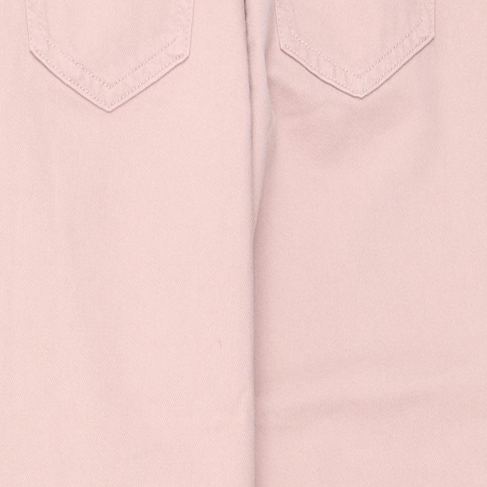 F&F Womens Pink  Cotton Straight Jeans Size 8 L30 in Regular