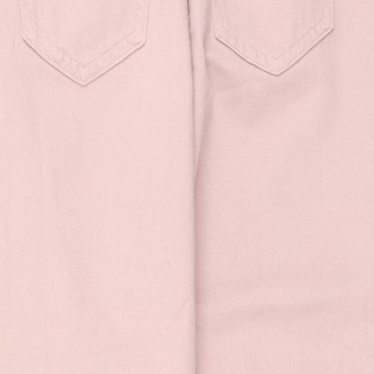 F&F Womens Pink  Cotton Straight Jeans Size 8 L30 in Regular
