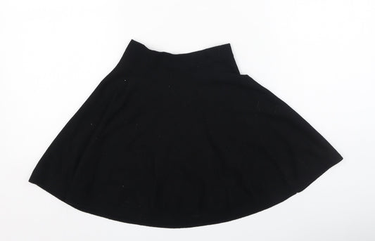 Primark Womens Black High Neck  Viscose Pullover Jumper Size XS