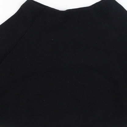 Primark Womens Black High Neck  Viscose Pullover Jumper Size XS