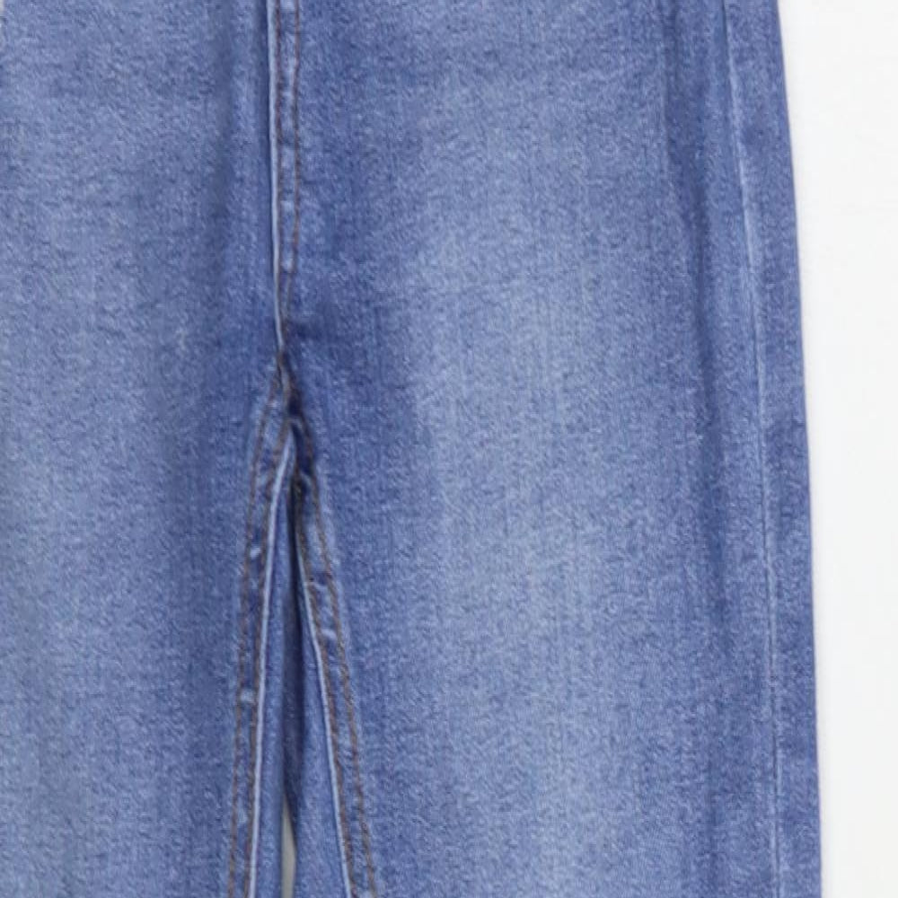 Denim Co. Womens Blue  Cotton Skinny Jeans Size 6 L27 in Regular Button