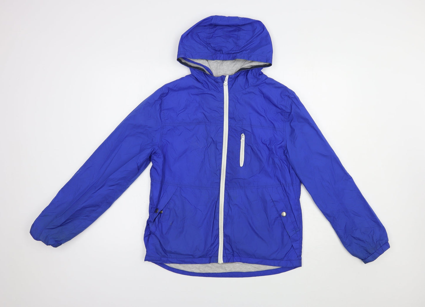 Mens UK Size M Dunnes Stores Blue Windbreaker Coat
