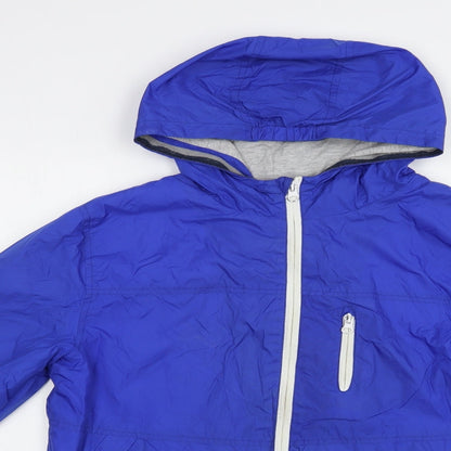 Mens UK Size M Dunnes Stores Blue Windbreaker Coat