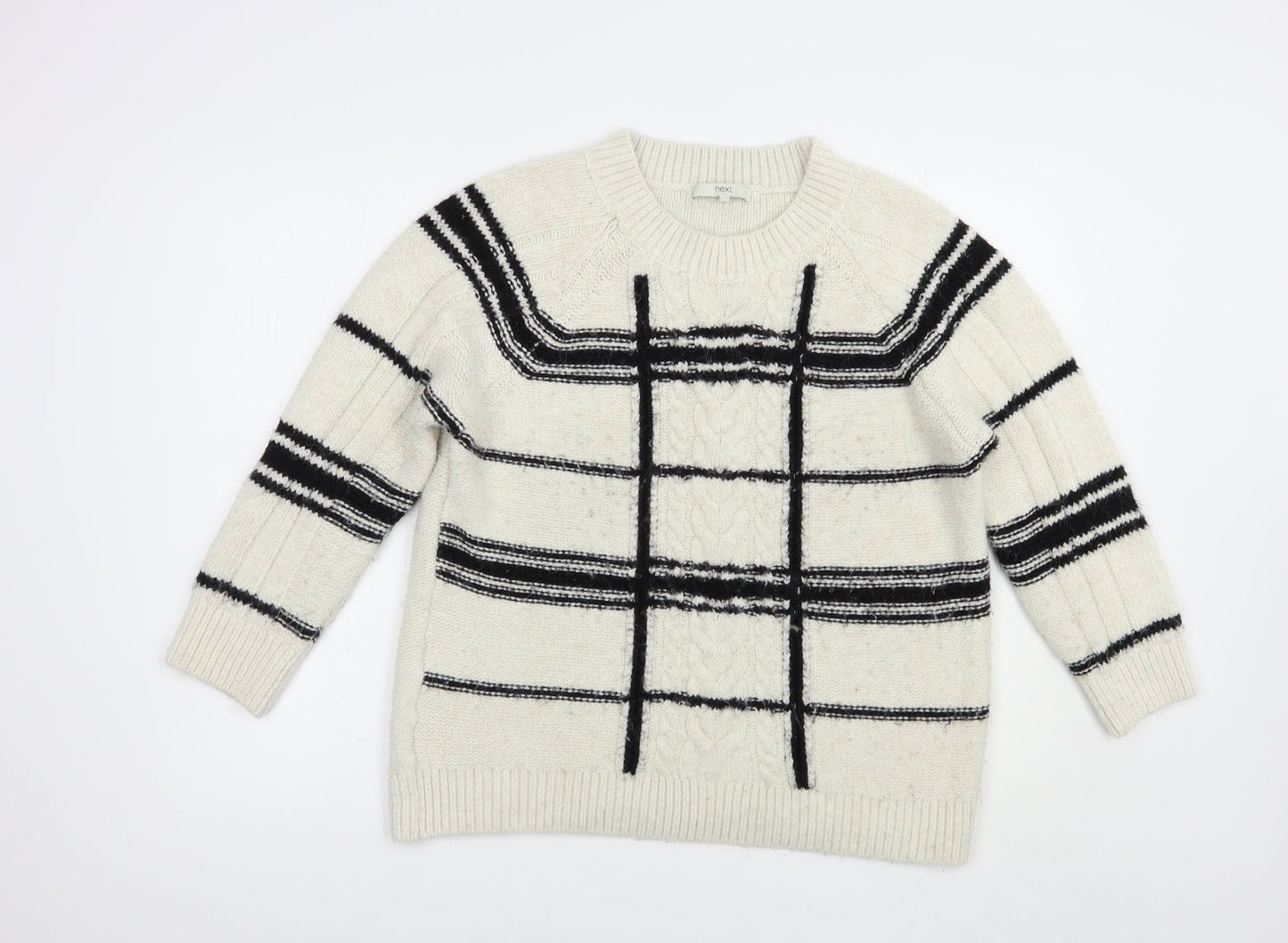 Womens UK Size L NEXT Ivory Pullover Jumper