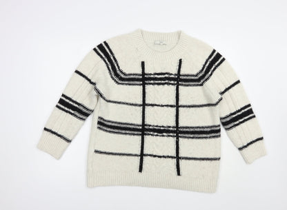 Womens UK Size L NEXT Ivory Pullover Jumper