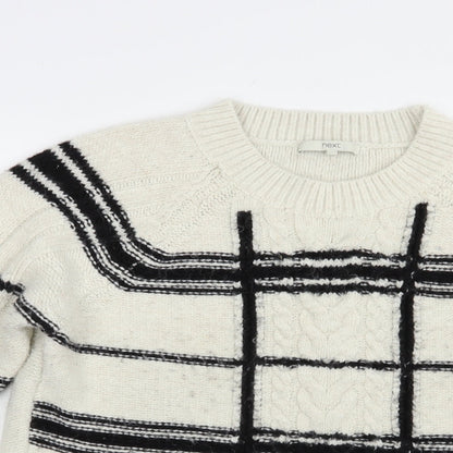 Womens UK Size L NEXT Ivory Pullover Jumper