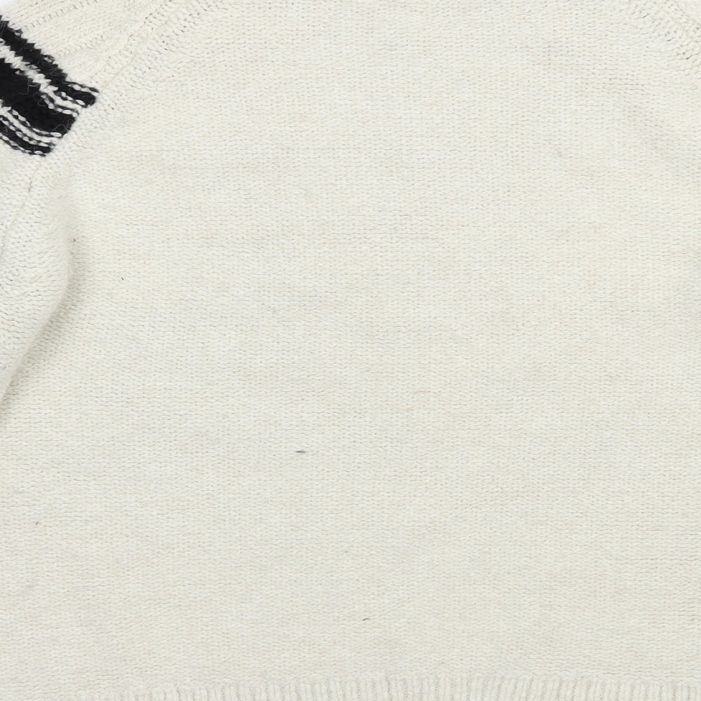 Womens UK Size L NEXT Ivory Pullover Jumper