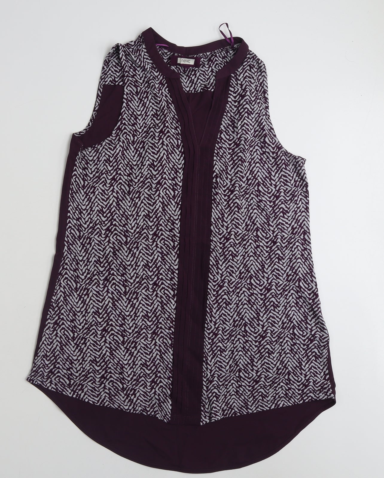 Womens UK Size 16 NEXT Purple Basic Blouse