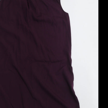 Womens UK Size 16 NEXT Purple Basic Blouse