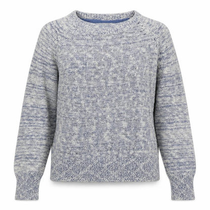 Red Herring Womens Blue Round Neck  Cotton Pullover Jumper Size 16
