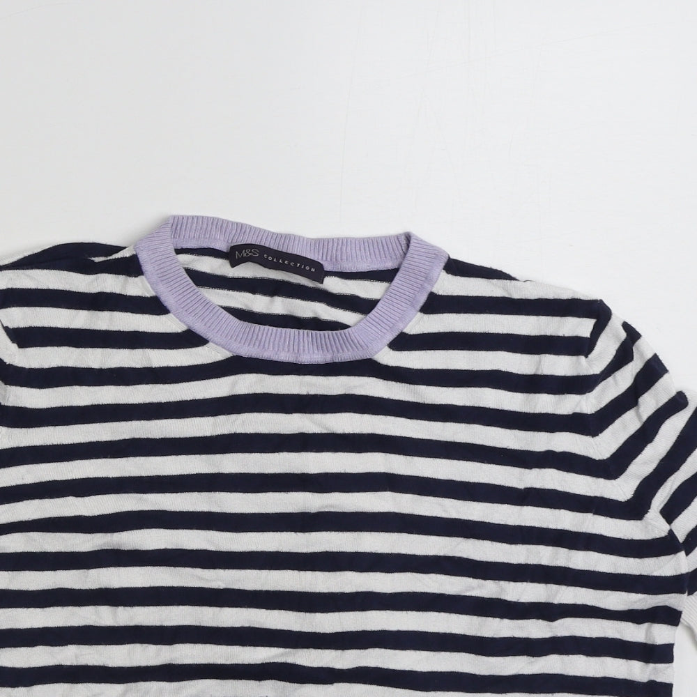 Womens UK Size 16 Marks and Spencer Blue Pullover Jumper