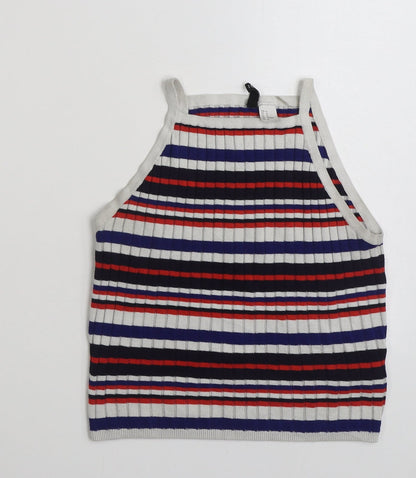 Womens UK Size M H&M Multicoloured Vest Jumper
