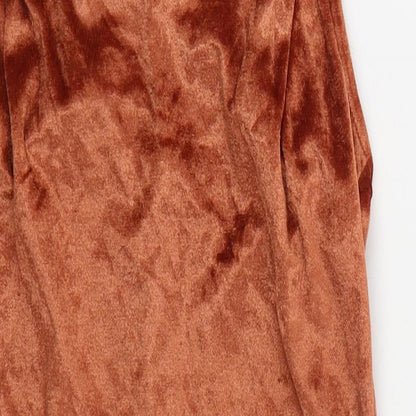 Parisian Womens Orange  Polyester Mini  Size 10  Square Neck Pullover