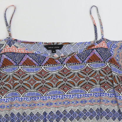 Womens UK Size 6 New Look Blue Basic Blouse