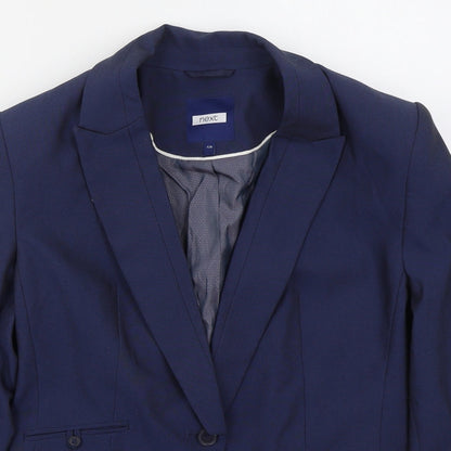 NEXT Womens Blue  Polyester Jacket Suit Jacket Size 12