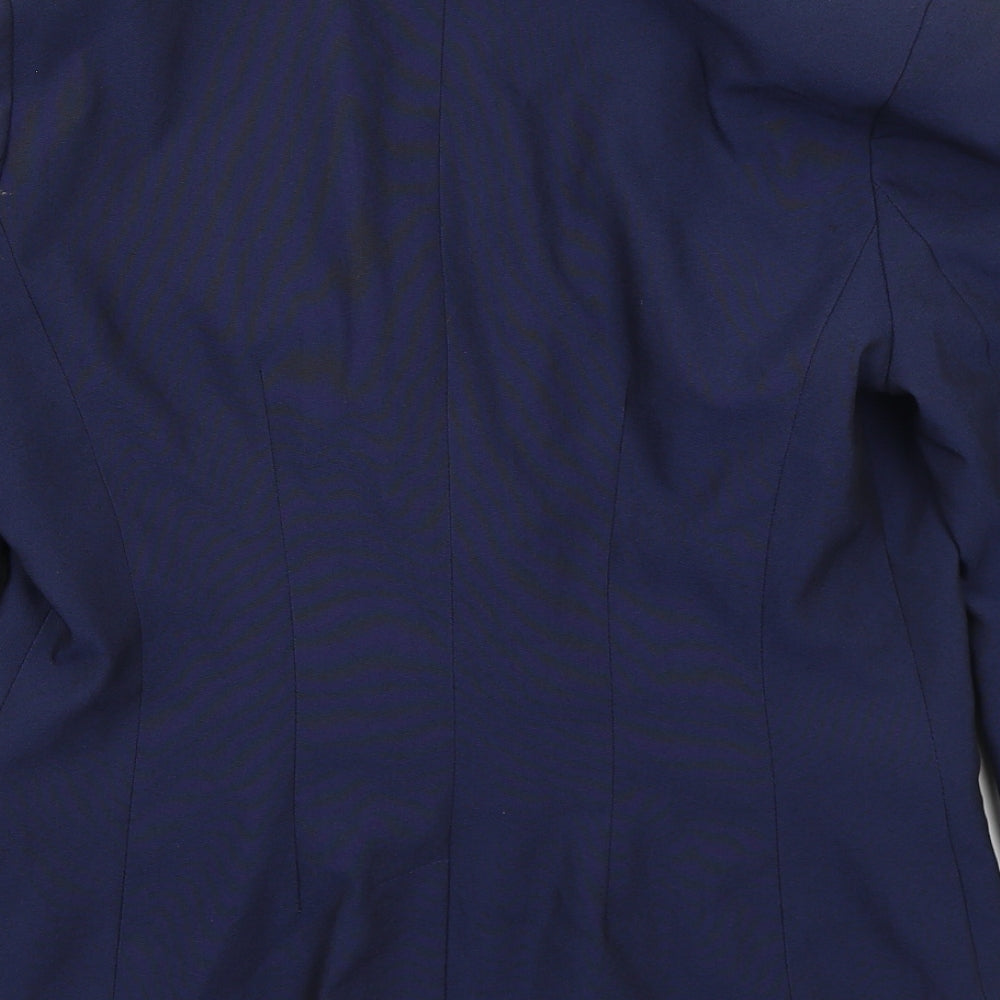 NEXT Womens Blue  Polyester Jacket Suit Jacket Size 12