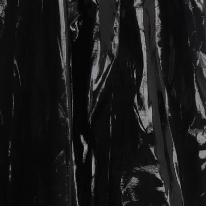 Topshop Womens Black  Polyurethane Trousers  Size 4 L25 in Regular Zip