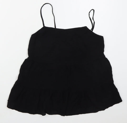 Womens UK Size 6 New Look Black Basic Tank