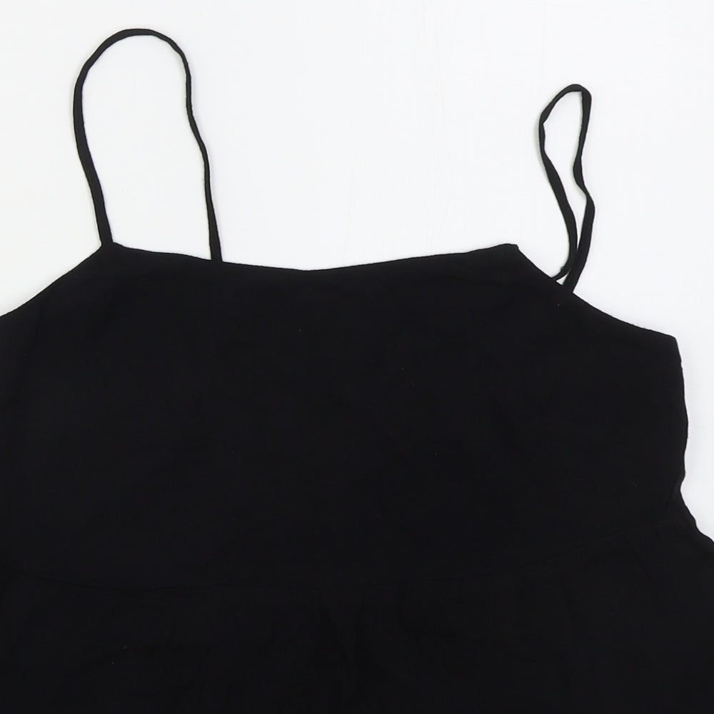 Womens UK Size 6 New Look Black Basic Tank