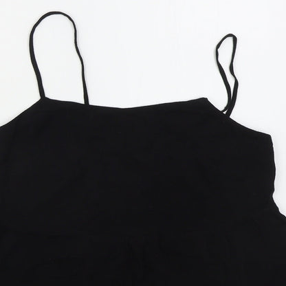 Womens UK Size 6 New Look Black Basic Tank