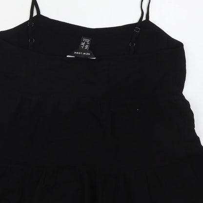 Womens UK Size 6 New Look Black Basic Tank