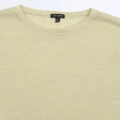 Womens UK Size M QED London Beige Basic T-Shirt