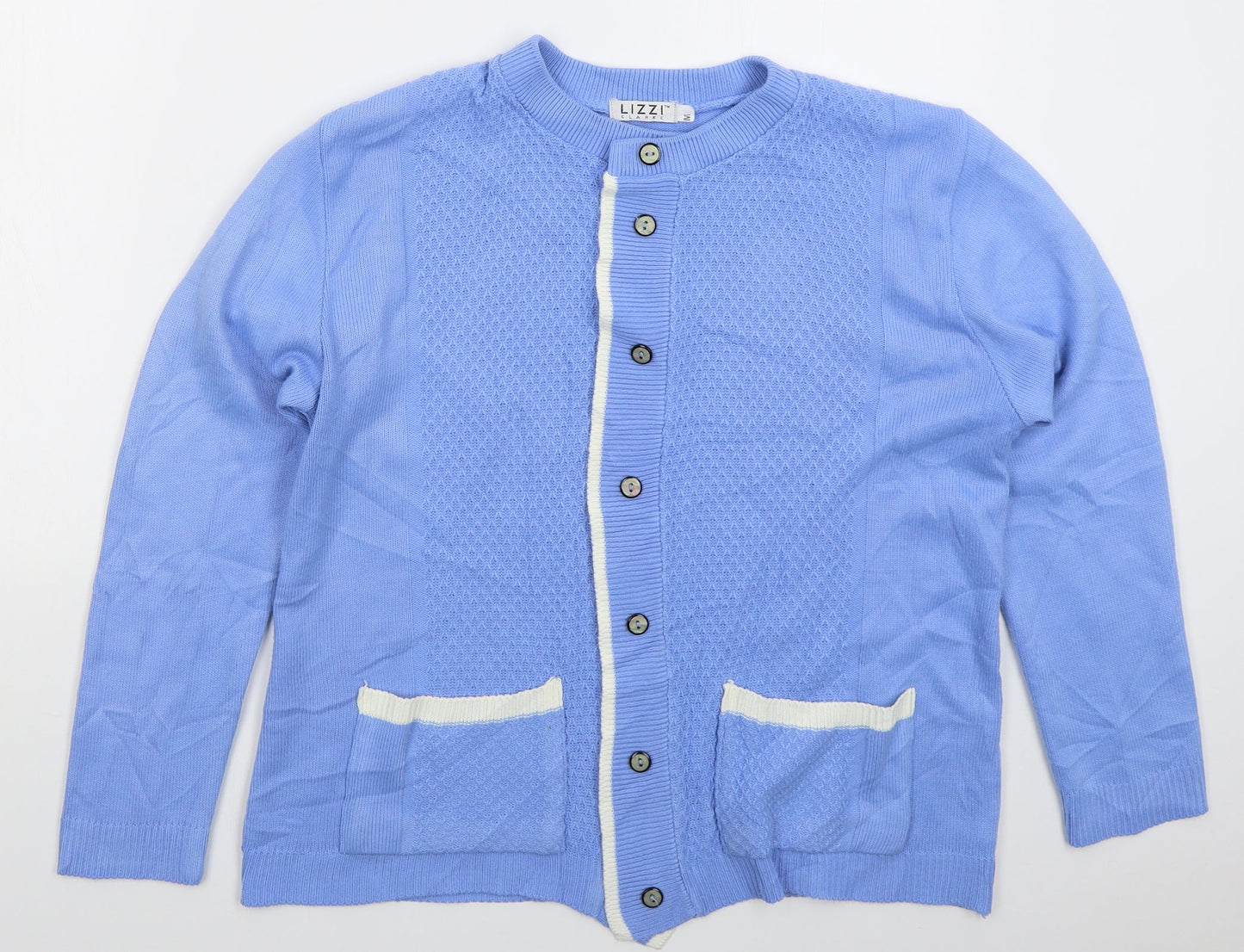 Womens UK Size M Lizzi Blue Cardigan Jumper
