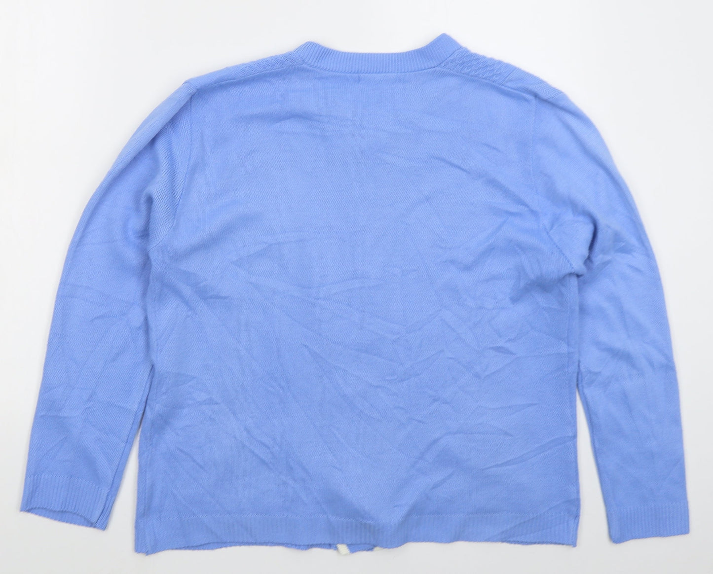 Womens UK Size M Lizzi Blue Cardigan Jumper