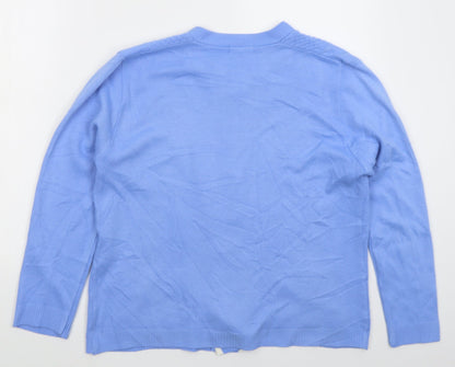 Womens UK Size M Lizzi Blue Cardigan Jumper