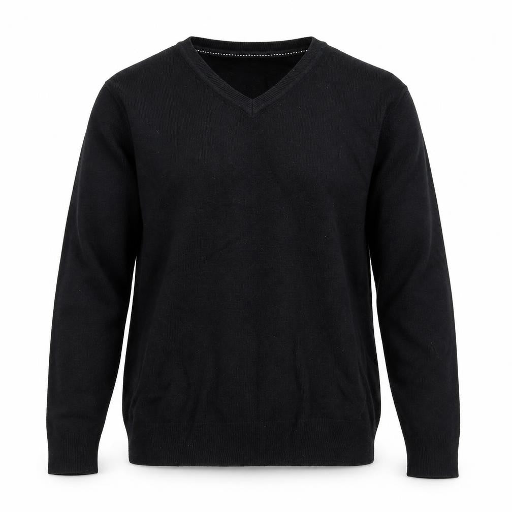 Mens UK Size M Easy Black Pullover Jumper