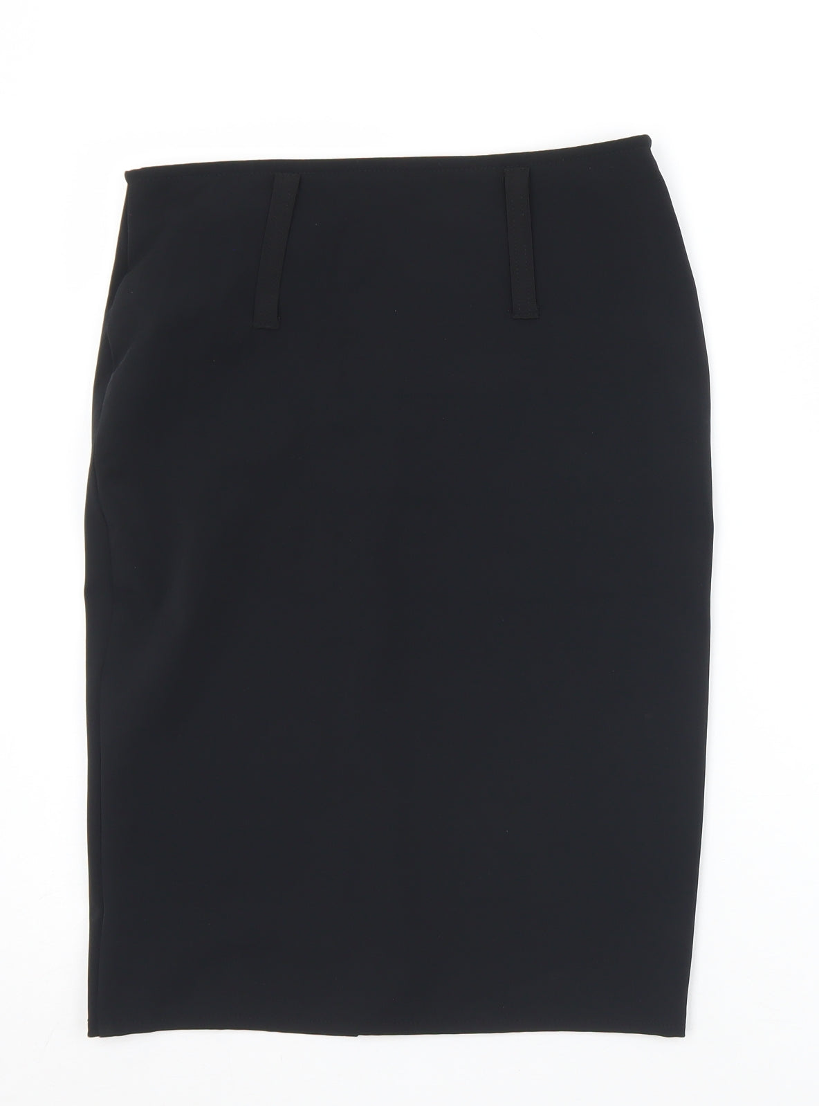 Zoe Womens Black  Polyester Straight & Pencil Skirt Size 8   Zip
