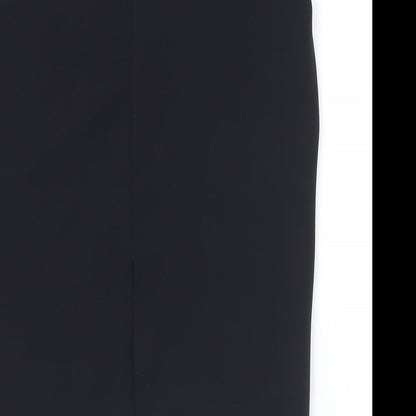 Zoe Womens Black  Polyester Straight & Pencil Skirt Size 8   Zip