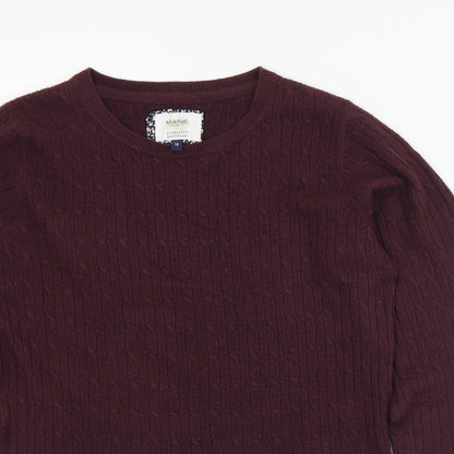 Womens UK Size 10 Maine Purple Pullover Jumper
