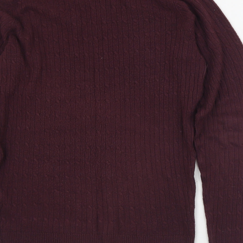 Womens UK Size 10 Maine Purple Pullover Jumper
