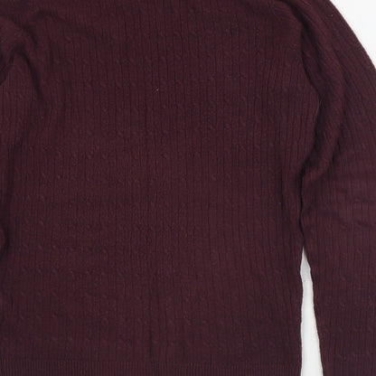Womens UK Size 10 Maine Purple Pullover Jumper