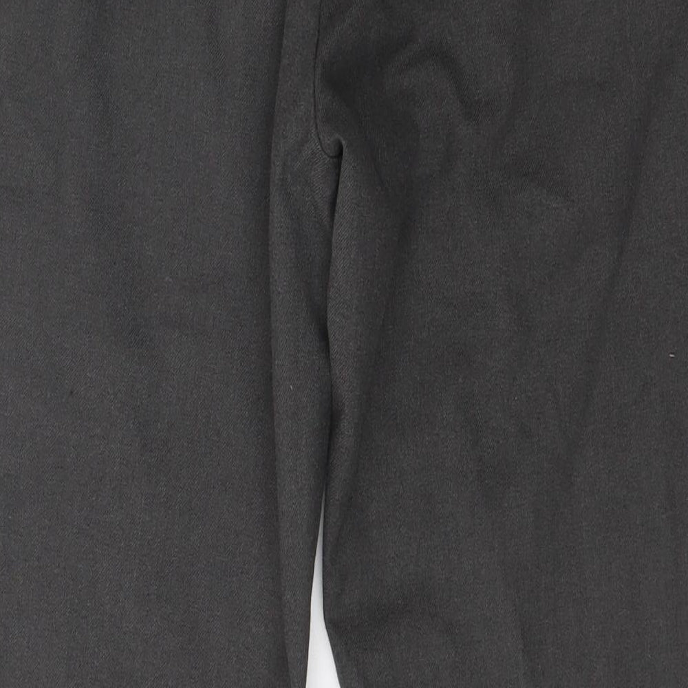 1880 club Mens Grey  Polyester Dress Pants Trousers Size 30 L26 in Classic Zip
