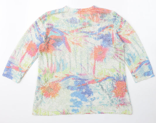 Womens UK Size S Preworn Ivory Pullover Jumper
