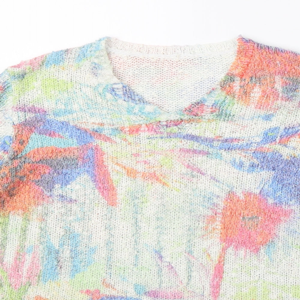 Womens UK Size S Preworn Ivory Pullover Jumper